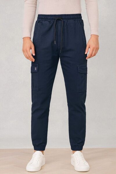 comstar Men's Bellows Jogger Trousers with Elastic Legs