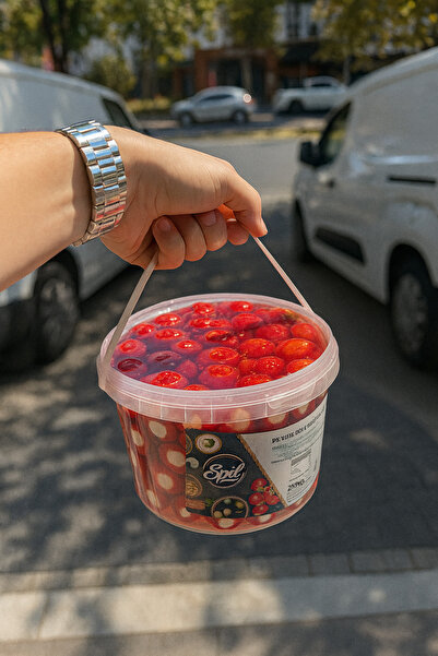 Spilos Gıda Peynir Dolgulu Kırmızı Kiraz Biber (3kg)