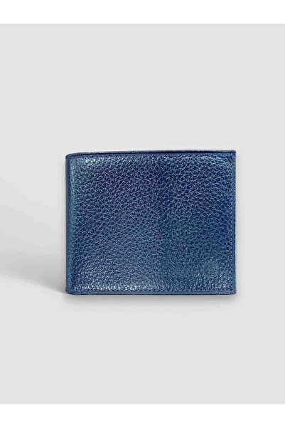BY NAPPA Men's Genuine Leather Wallet 01487 Navy Blue