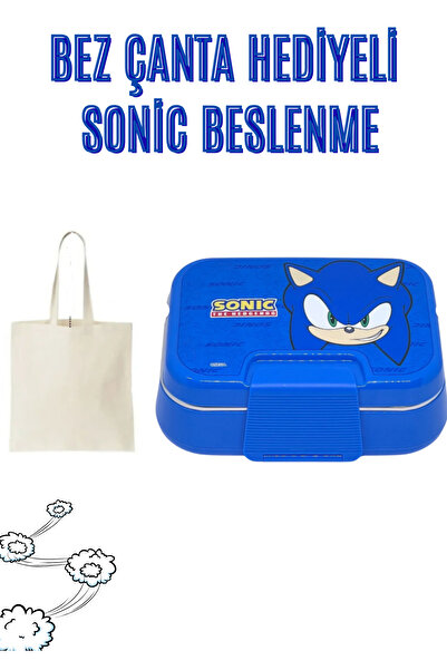 WİGGLE Sonic 1030ml Lunchbox New Single Layer 2 Compartment Stainless Steel Lunch Box - with Cloth Bag as a Gift