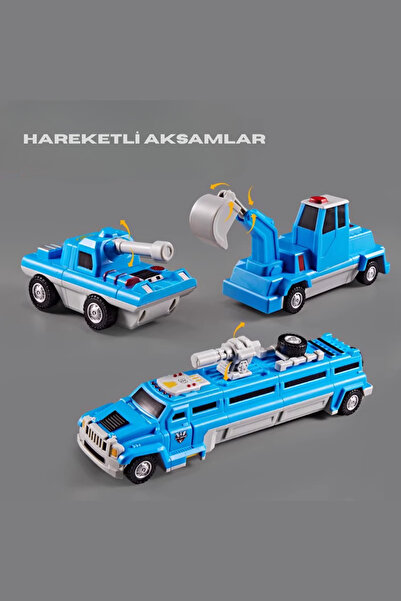 TUENGİ STORE Manyetik Birleştirme Montaj Oyuncağı Polis Merkezi Çok Fonksiyonlu Sök Tak Transformers Savaş Seti