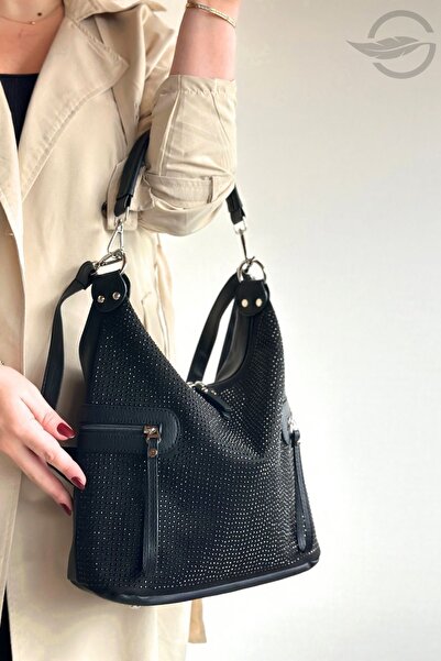 GALB Geantă de umăr pentru femei din piele Premium Stone, potrivită pentru ut...