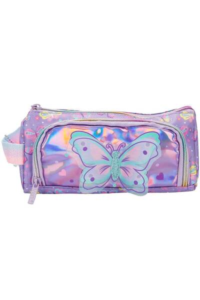 Dream Vest Butterfly Patterned Purple Pencil Case Vst-Kcs0039