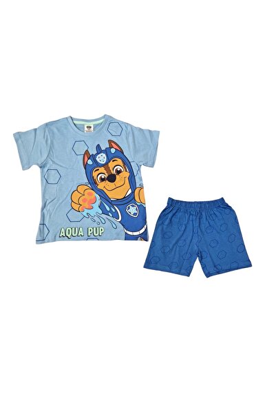 PAW PATROL Παιδικές πιτζάμες με κοντά μανίκια, βαμβακερές, πολύχρωμες, μέγεθο...