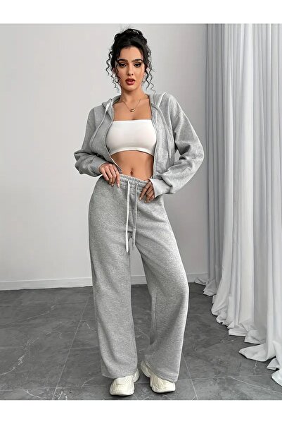 modlux Γυναικείο Γκρι ΧΕΙΜΕΡΙΝΟ ΠΑΝΤΕΛΟΝΙ ΦΟΡΜΑΣ - Αθλητικά Ρούχα Μεγάλου Μεγ...