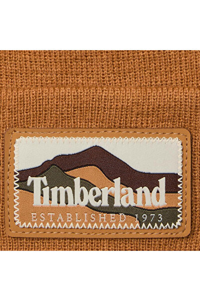 Timberland B0A663T2311-R Mountain Patch Beanie Erkek Kahve