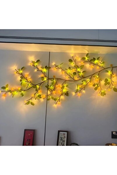 FOXMAG24 Εύκαμπτη γιρλάντα LED με κλαδιά, σχέδιο φύλλων, 1,6 μ., 72 LED, τροφοδοσία USB, τηλεχειριστήριο