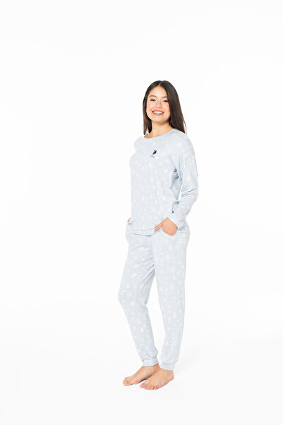 U.S. Polo Assn. New Season Women's Crew Neck Pajama Set