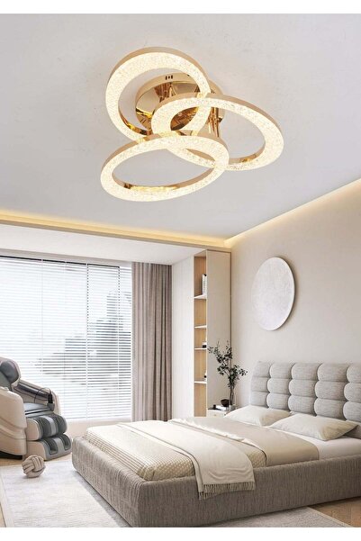 RFAN Candelabru LED, Model J409/3, Cu Telecomandă, 3 Tipuri de Lumină, 144W, ...