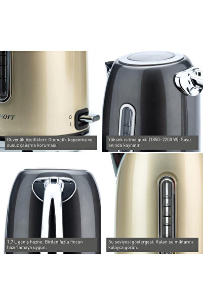 Berghoff Gem Retro 1.7 Liter Mint Green New Kettle