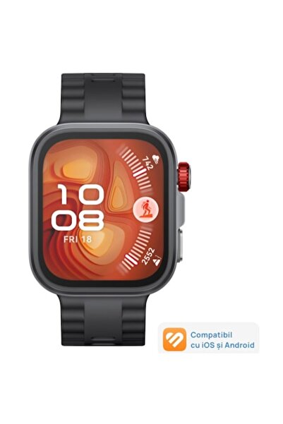 Huawei Smartwatch Watch Fit 4 Pro, Black Body with Black Fluoroelastomer Strap