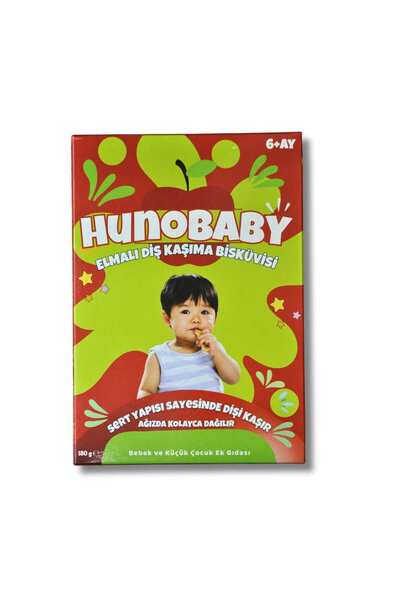 hunobaby Elmalı Diş Kaşıma Bisküvisi