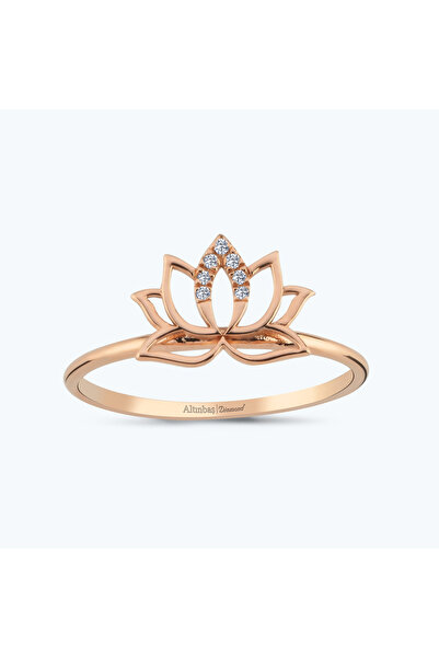 Altınbaş Pırlanta Lotus Çiçeği Yüzük