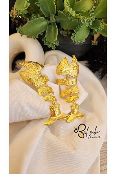 Bujiteri VIP Sallantılı Yazlık Balık Küpe (hafif)