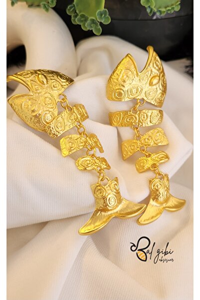 Bujiteri VIP Sallantılı Yazlık Balık Küpe (hafif)