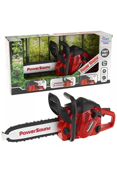 Brother Toys Elektrikli Büyük Boy Pilli Sesli Motorlu Testere Oyuncak Ağaç Ke...