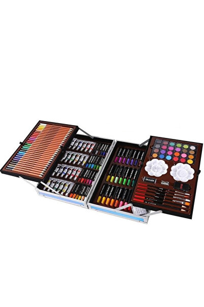 eR D L Complete drawing and painting set, 145 elements, blue,
