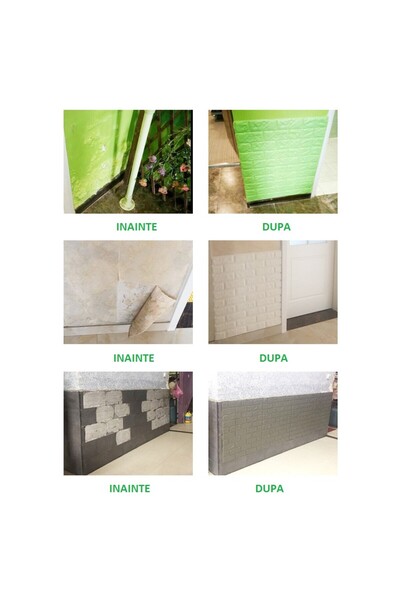 Flippy 10 αυτοκόλλητα τοίχου, Flippy, αυτοκόλλητα, 70 x 77 cm, πάχος 3,5 mm, καλυμμένη επιφάνεια 5,3 τ.μ.