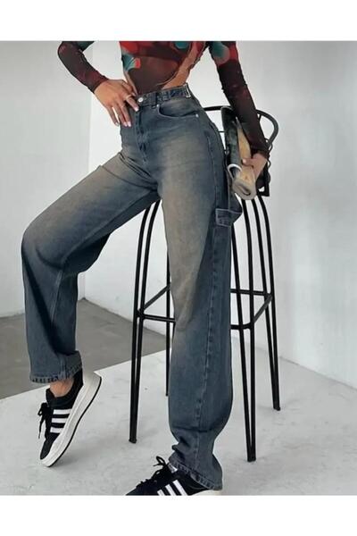 OurStyles Women's High-Waist Baggy Jeans with Apollet Detail (2026)^^^^Baggy ...