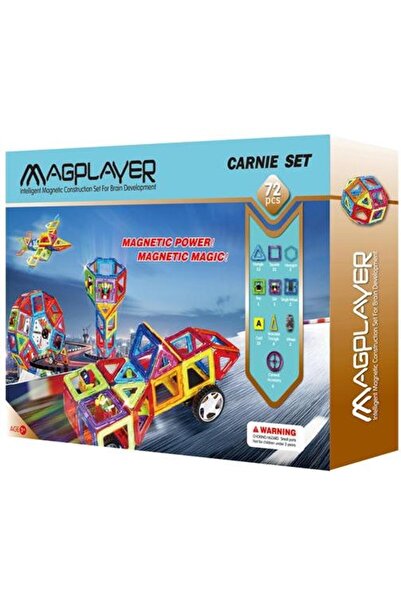 Magplayer Joc de constructie magnetic - 72 piese