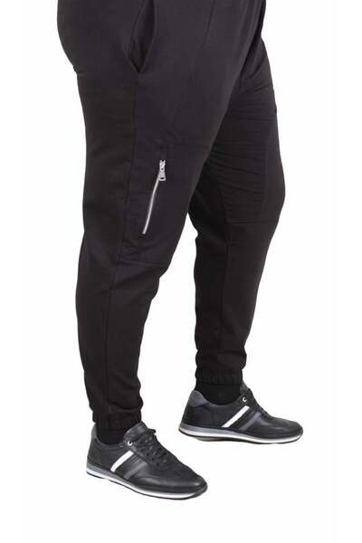 Starbattal Φούτερ Κλασικό Μεγάλου Μεγέθους με Φερμουάρ 25501 ΜΑΥΡΟ