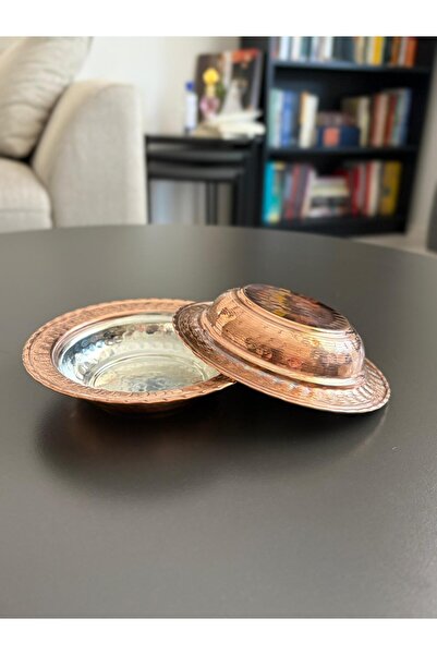 Layla Copper Bakır Kahvaltılık 6 lı Çerezlik Sunumluk 12.5 cm Meze tabağı