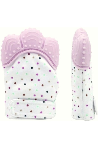PIKKABOO Organic 2in1 BPA Free nonslip baby mitten teether & pacifier