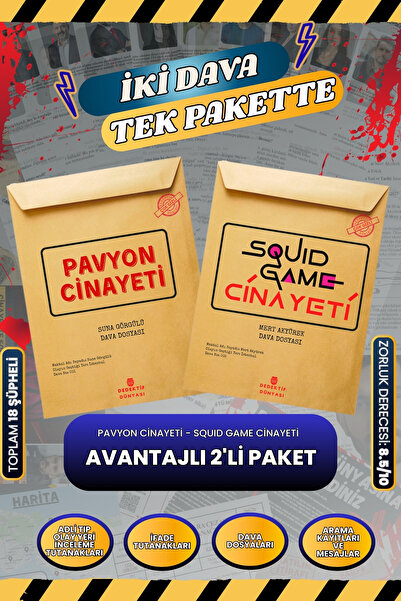 2 DAVA DOSYASI DEDEKTİF OYUNU CİNAYET ÇÖZME SUÇLUYU BULMA OYUNU-PAVYON CİNAYETİ|SQUID GAME CİNAYETİ