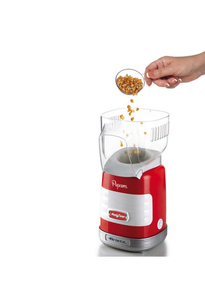 ARIETE Aparat de popcorn cu aer cald PARTY TIME 2956/00, 1100W, dozator, roșu