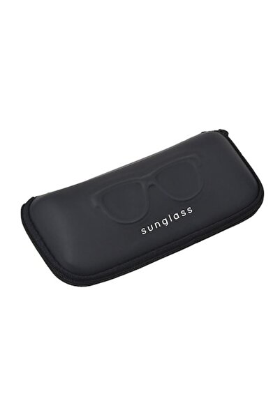 Dali Durable Eyeglasses Case with Embossed Design, 18x9cm, Black