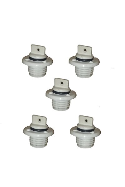 OSAY 5 Adet Plastik Miçoz, 13mm. Tekne Güverte Su Gideri. 1/2"