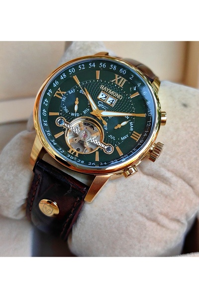 Raymond Star Series Green Dial Automatic Men's Wristwatch