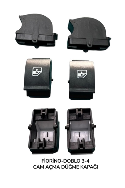 İthal FİORİNO-DOBLO 3-4 CAM AÇMA DÜĞME KAPAĞI (2 ADET)