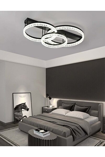 RFAN Πολυέλαιος LED, Μοντέλο T9898/3, με Τηλεχειριστήριο, 3 Τύποι Φωτισμού, 2...