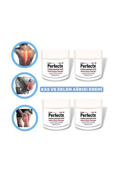 Nelia Perfectx Cream Tüm Vücutta Etkili Kas Eklem Bakım Kremi 150 ml X 4 Adet