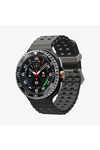 Spigen Galaxy Watch 8 Classic (46mm) Case Protective Bezel Tune Diver Stainless Steel Black - Acs10014