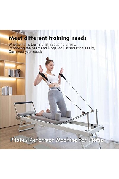 Proxima Health & Fitness Pilates Reformer, Foldable Pilates Reformer Machine, Pilates Studio Machine