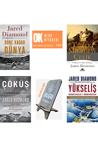 Kronik Kitap Tüfek, Mikrop ve Çelik - Çöküş - Yükseliş - Düne Kadar Dünya / 4kitap set - TELEFON TUTUCU HEDİYE