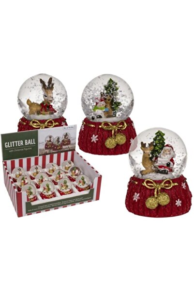 Out of The Blue KG Decoratiune Craciun, Globulet cu zapada, Ren, 5.5