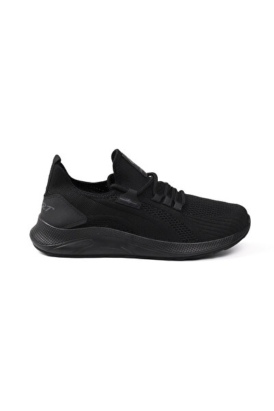KAJILA Erkek Siyah Sneaker Spor Ayakkabı Rahat Hafif Günlük