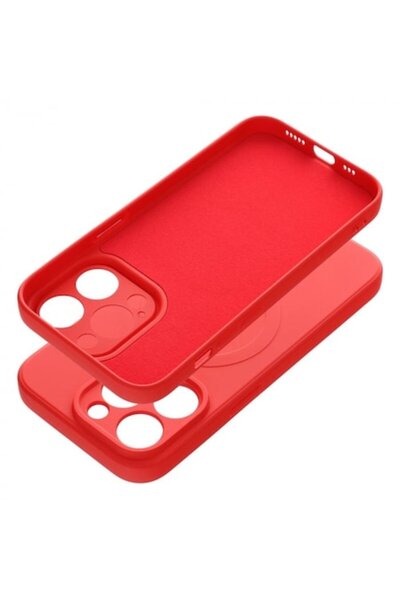 Dali Protective Case Compatible with Apple iPhone 14 Pro, Silicone Mag, MagSafe Compatible, Silicone, Red