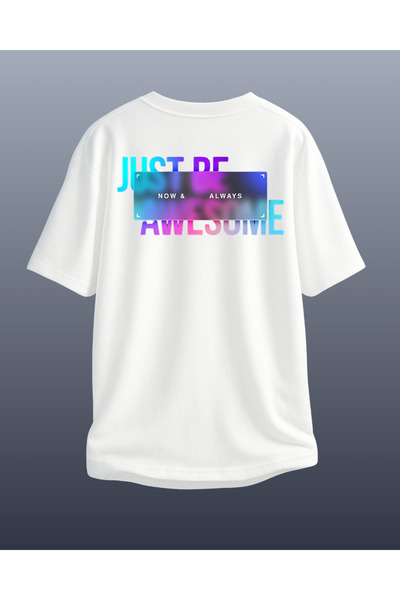 CATHECAT White Special Design Printed Oversize Unisex Tshirt