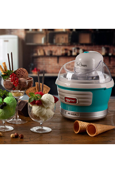 ARIETE Ice cream maker PARTY TIME 0643/01, 12W, 1.5 l, 30 min, Removable bowl, Turquoise