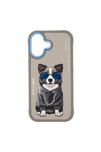 Nimmy iPhone 17 Uyumlu | Gerçek Nakış İşlemeli Zincir ve Gözlük Detaylı Borde...