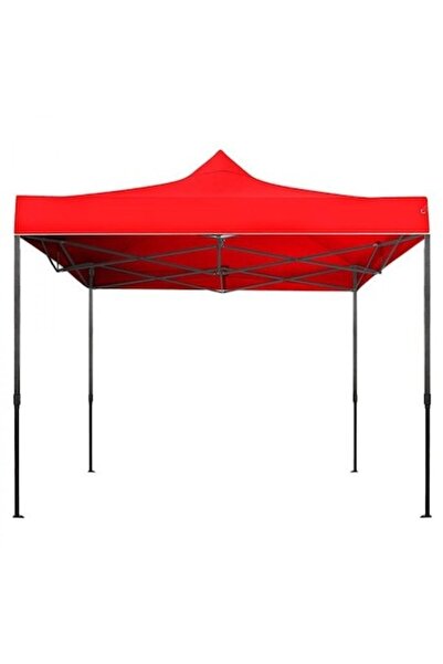Bibilel Folding Event Tent, Metal Frame, 2x2 m, Red,