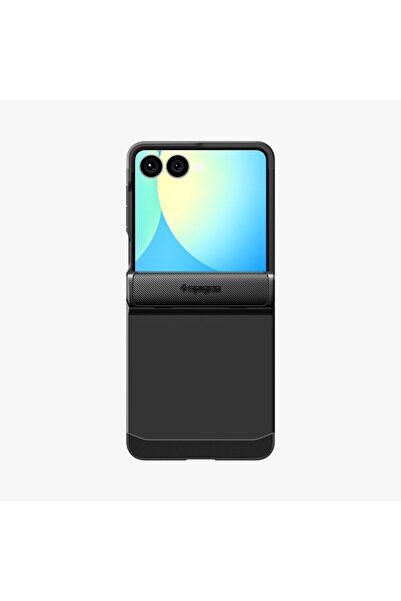Spigen Galaxy Z Flip 7 Ekstra Dayanıklı Kılıf Slim Armor Pro Black Çift Katma...