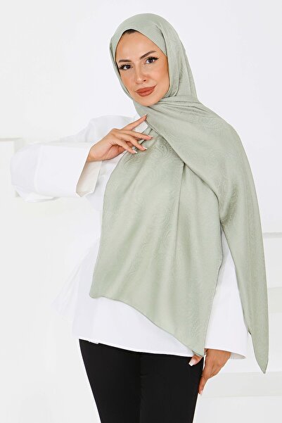 TOFİSA شال مونجرام عتيق باللون النعناعي - 27593