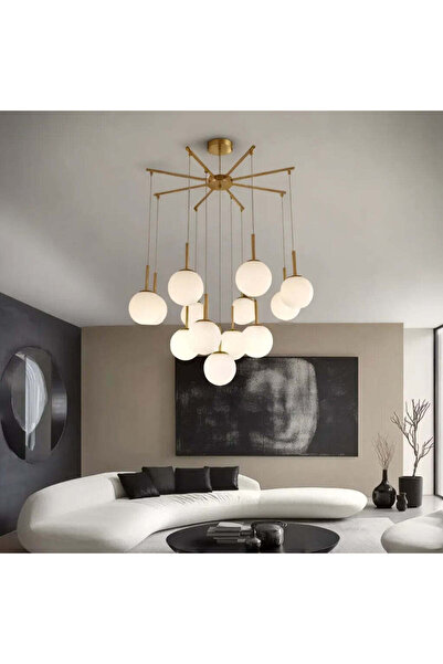 RFAN Pandantiv, Model F006/13, Cu 13 Abajururi, 13 x E27, Înălțime Reglabilă,...