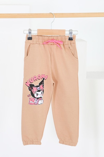 TOFİSA Детски панталони от трико с еластична талия и принт от изкуствена кожа - 27688