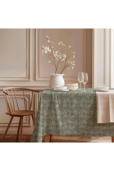 Markaev Emerald Leaves Cotton Tablecloth Msaort0016